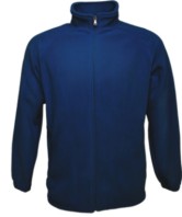 Polar Fleece Zip Jacket-Navy 